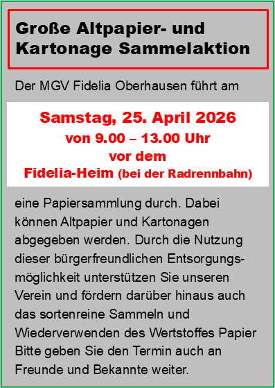 2026 04 25 Altpapiersammlung